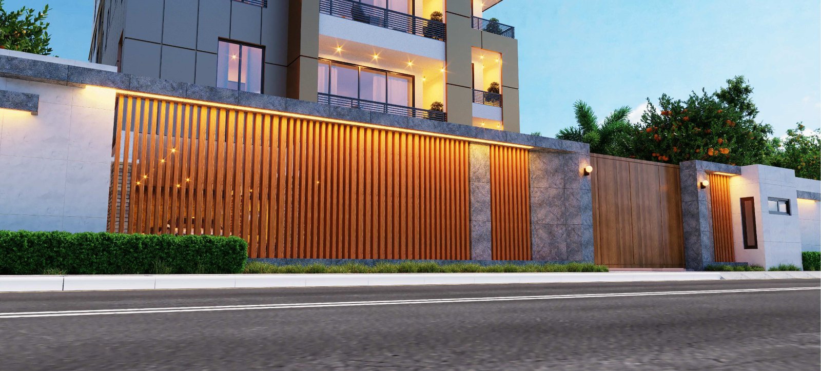 Fence View of Ahlijah Towers